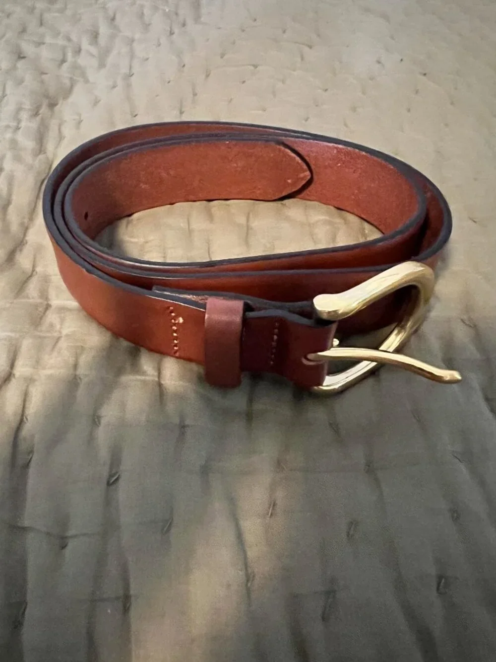 J. Crew Brown Leather Belt - Picture 2 of 3